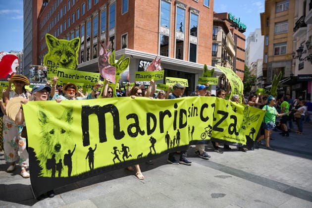 Demonstration Madrid without hunting Demonstration against the new Hunting Law of the Community of Madrid, on May 30, 2026, in Madrid Spain Environmental and animal associations unite for the first time in a march under the slogan Madrid without hunting against the draft Law on Hunting and Inland Fishing that the regional government is currently being processed in the Assembly of Madrid 30 MAY 2026 DEMONSTRATION Jesús Hellí Madrid Madrid Madrid Spain  Copyright: xJesusxHellinx 7560097