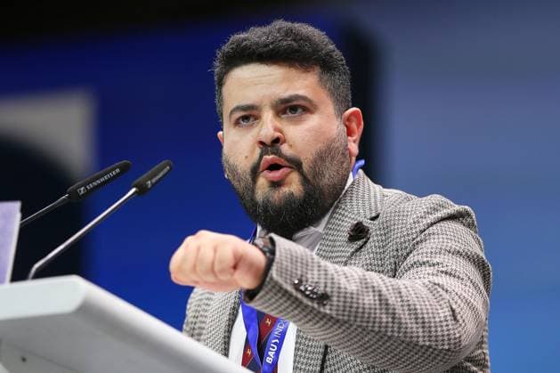 Berlin, Deutschland, 30.05.2026: Estrel: 77. Bundesparteitag der FDP: Ali Abo Hamoud *** Berlin, Germany, 30 05 2026 Estrel 77 Federal Party Conference of the FDP Ali Abo Hamoud Copyright: xdtsxNachrichtenagenturx dts_121155