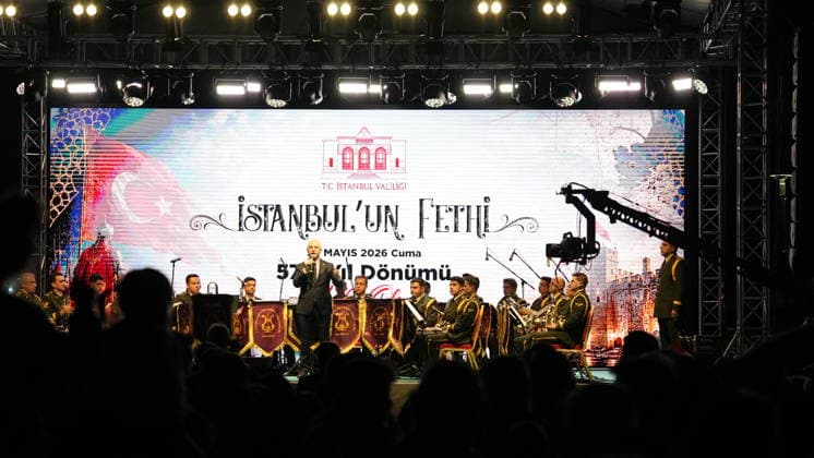 RECORD DATE NOT STATED 573rd anniversary of the conquest of Istanbul Istanbul, Türkiye May 29, 2026: Istanbul Governor Davut Gül attended celebrations marking the 573rd anniversary of the Ottoman conquest of the city, as large crowds gathered across Istanbul carrying Turkish flags in a display of national pride and remembrance. Istanbul Turkiye Copyright: xx