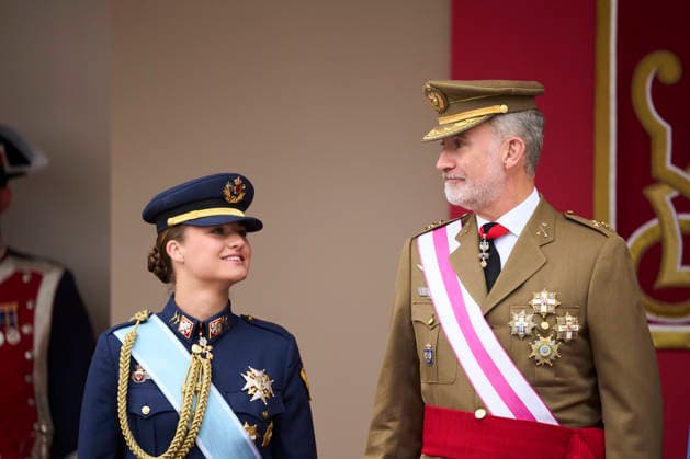 Spanish Royals Attend the Armed Forces Day King Felipe VI of Spain, Crown Princess Leonor attends the Armed Forces Day on May 30, 2026 in Vigo, Spain Photo by IMAGO MPG Vigo Galicia Spain  Copyright: xMPGx