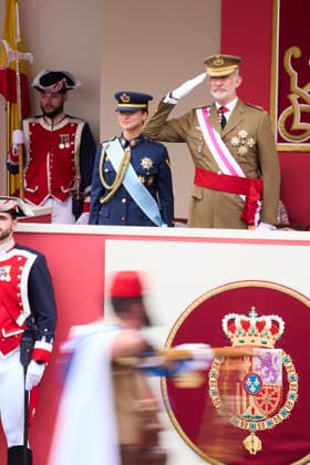 Spanish Royals Attend the Armed Forces Day King Felipe VI of Spain, Crown Princess Leonor attends the Armed Forces Day on May 30, 2026 in Vigo, Spain Photo by IMAGO MPG Vigo Galicia Spain  Copyright: xMPGx