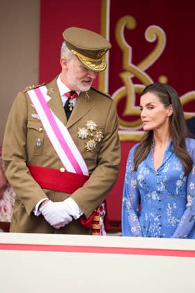 Spanish Royals Attend the Armed Forces Day King Felipe VI of Spain, Queen Letizia of Spain attends the Armed Forces Day on May 30, 2026 in Vigo, Spain Photo by IMAGO MPG Vigo Galicia Spain  Copyright: xMPGx