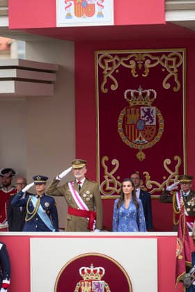 Spanish Royals Attend the Armed Forces Day King Felipe VI of Spain, Queen Letizia of Spain, Crown Princess Leonor attends the Armed Forces Day on May 30, 2026 in Vigo, Spain Photo by IMAGO MPG Vigo Galicia Spain  Copyright: xMPGx