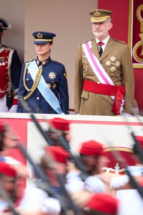 Spanish Royals Attend the Armed Forces Day King Felipe VI of Spain, Crown Princess Leonor attends the Armed Forces Day on May 30, 2026 in Vigo, Spain Photo by IMAGO MPG Vigo Galicia Spain  Copyright: xMPGx