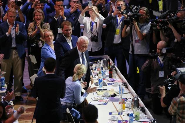 Berlin, Deutschland, 30.05.2026: Estrel: 77. Bundesparteitag der FDP: Wolfgang Kubicki nach der Wahl zum Parteichef *** Berlin, Germany, 30 05 2026 Estrel 77 Federal Party Conference of the FDP Wolfgang Kubicki after his election as party leader Copyright: xdtsxNachrichtenagenturx dts_121185