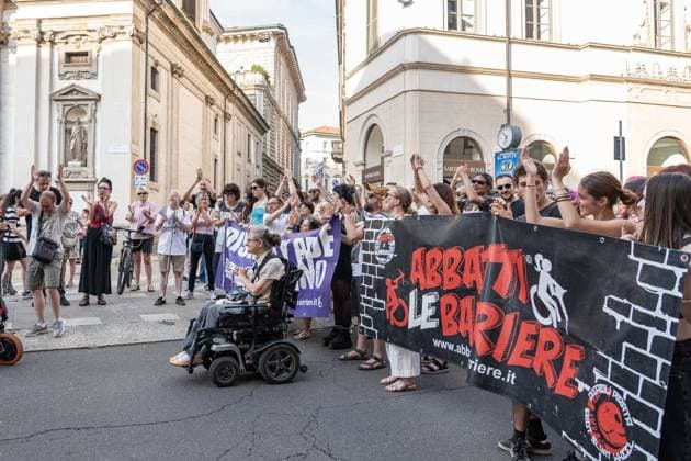 IPA85193040 - Milan, 30 05 26, Piazza Scala, Disability pride  Copyright: xGiuliaxSciaccax xGiuliaxSciaccax 85193040