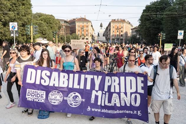 News Bilder des Tages IPA85193174 - Milan, 30 05 26, Piazza Scala, Disability pride  Copyright: xGiuliaxSciaccax xGiuliaxSciaccax 85193174