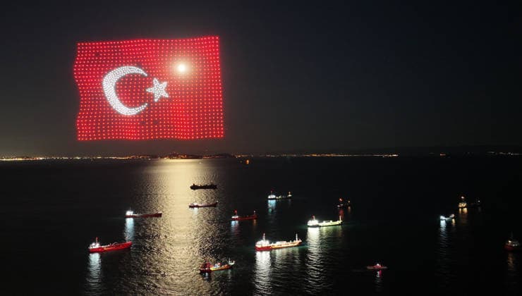 573rd anniversary of the Conquest of Istanbul ISTANBUL, TURKIYE - MAY 30: A synchronized drone light show, organized by the Istanbul Governorate to commemorate the 573rd anniversary of the Conquest of Istanbul, is held at the Yenikapi Event Space in Istanbul, Turkiye, on May 30, 2026. Islam Yakut Anadolu Istanbul Turkey. Editorial use only. Please get in touch for any other usage.  Copyright: x2026xAnadoluxIslamxYakutx