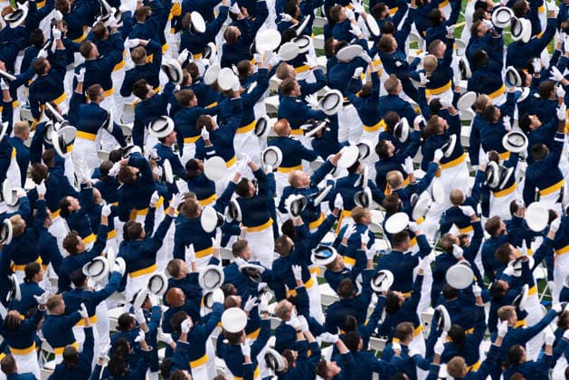 May 30, 2026, Colorado Springs, Co, United States: Cadets toss their hats skyward as the U.S. Air Force Thunderbirds fly over at the conclusion of the U.S. Air Force Academy Class of 2026 graduation ceremony at Falcon Stadium, May 28, 2026 in Colorado Springs, Colorado. A total of 931 cadets received commissions as second lieutenants in the U.S. Air Force and U.S. Space Force. Colorado Springs United States - ZUMAp138 20260530_zaa_p138_007 Copyright: xRayxBahner U.S.xAirx