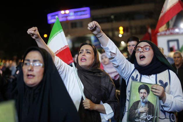 Thousands gather in Tehran to protest US and Israeli attacks TEHRAN, IRAN - MAY 30: Thousands of people gather at Revolution Square to protest against the attacks launched by the US and Israel on Iran, in Tehran, Iran, on May 30, 2026. Demonstrators carried Iranian flags and posters of the late Iranian Supreme Leader Ali Khamenei, who lost his life in the attacks, while chanting slogans against the US and Israel. Fatemeh Bahrami Anadolu Tehran Iran. Editorial use only. Please get in touch for any other usage.  Copyright: x2026xAnadoluxFatemehxBahramix