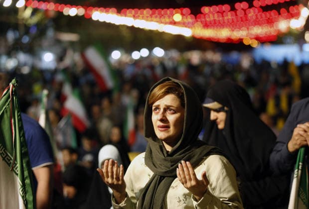 Thousands gather in Tehran to protest US and Israeli attacks TEHRAN, IRAN - MAY 30: Thousands of people gather at Revolution Square to protest against the attacks launched by the US and Israel on Iran, in Tehran, Iran, on May 30, 2026. Demonstrators carried Iranian flags and posters of the late Iranian Supreme Leader Ali Khamenei, who lost his life in the attacks, while chanting slogans against the US and Israel. Fatemeh Bahrami Anadolu Tehran Iran. Editorial use only. Please get in touch for any other usage.  Copyright: x2026xAnadoluxFatemehxBahramix