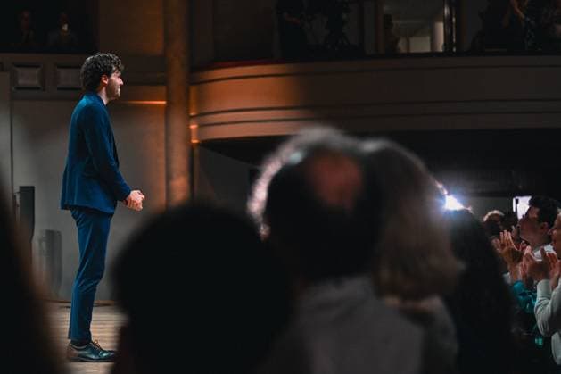 the winner and Ettore Pagano of Italy pictured after the final of the 2026 Queen Elisabeth Cello Competition, at the Brussels Bozar concert hall, Saturday 30 May 2026. This year s edition of the competition for career-starting musicians takes place from 4 to 30 May.  EMILExWINDAL 175504753