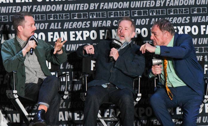 May 30, 2026, Philadelphia, Pennsylvania, United States: Actors ELIJAH WOOD, BILLY BOYD and JOHN RHYS-DAVIES, participate in a fan Q&A the Philadelphia FanExpo held at the Philadelphia Convention Center in downtown Philadelphia PA Philadelphia United States - ZUMArf1_ 20260530_zaf_rf1_087 Copyright: xRickyxFitchettx