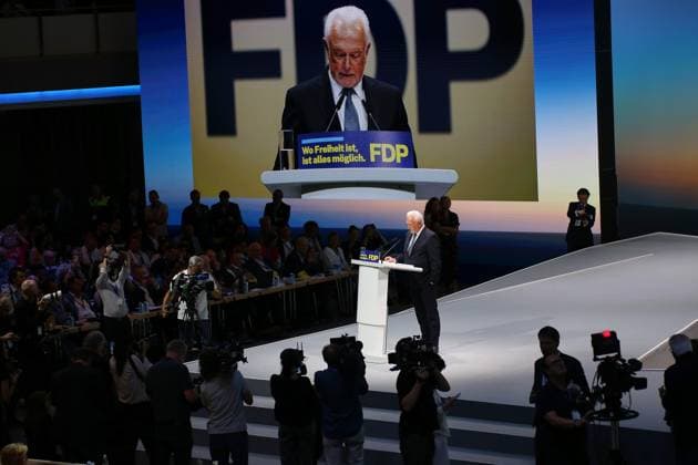 Berlin, Deutschland, 30.05.2026: Estrel: 77. Bundesparteitag der FDP: Wolfgang Kubicki *** Berlin, Germany, 30 05 2026 Estrel 77 Federal Party Conference of the FDP Wolfgang Kubicki Copyright: xdtsxNachrichtenagenturx dts_121229