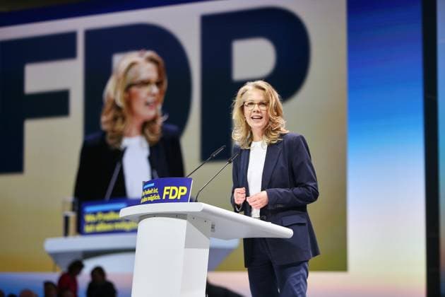 Berlin, Deutschland, 30.05.2026: Estrel: 77. Bundesparteitag der FDP: Linda Teuteberg *** Berlin, Germany, 30 05 2026 Estrel 77 Federal Party Conference of the FDP Linda Teuteberg Copyright: xdtsxNachrichtenagenturx dts_121243