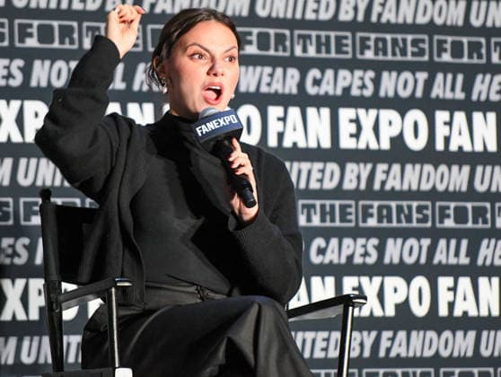May 30, 2026, Philadelphia, Pennsylvania, United States: Actor DAFNE KEEN, known for her portrayal of Laura in the X-Men films Logan and Deadpool & Wolverine. participates in a fan Q&A the Philadelphia FanExpo held at the Philadelphia Convention Center in downtown Philadelphia PA Philadelphia United States - ZUMArf1_ 20260530_zaf_rf1_046 Copyright: xRickyxFitchettx
