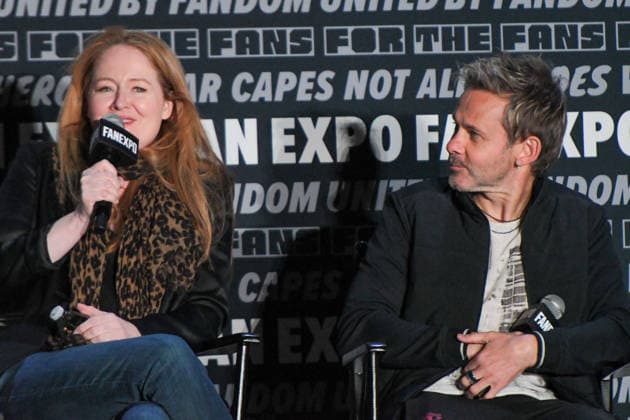 May 30, 2026, Philadelphia, Pennsylvania, United States: Actors MIRANDA OTTO and DOMINIC MONAGHAN, participate in a fan Q&A the Philadelphia FanExpo held at the Philadelphia Convention Center in downtown Philadelphia PA Philadelphia United States - ZUMArf1_ 20260530_zaf_rf1_066 Copyright: xRickyxFitchettx