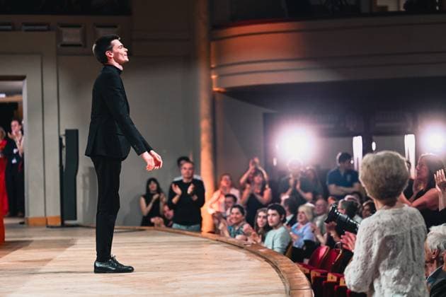 Krzysztof Michalski of Poland pictured after the final of the 2026 Queen Elisabeth Cello Competition, at the Brussels Bozar concert hall, Saturday 30 May 2026. This year s edition of the competition for career-starting musicians takes place from 4 to 30 May.  EMILExWINDAL 175512758