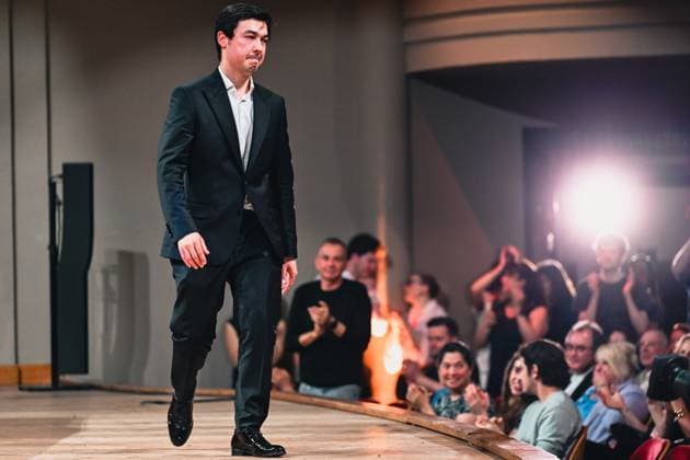 Dilshod Narzillaev of Uzbekistan pictured after the final of the 2026 Queen Elisabeth Cello Competition, at the Brussels Bozar concert hall, Saturday 30 May 2026. This year s edition of the competition for career-starting musicians takes place from 4 to 30 May.  EMILExWINDAL 175512761
