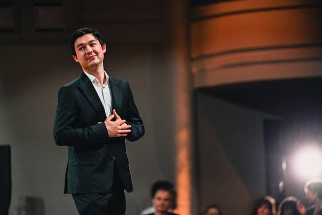 Dilshod Narzillaev of Uzbekistan pictured after the final of the 2026 Queen Elisabeth Cello Competition, at the Brussels Bozar concert hall, Saturday 30 May 2026. This year s edition of the competition for career-starting musicians takes place from 4 to 30 May.  EMILExWINDAL 175512762