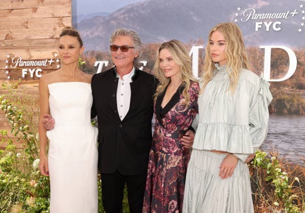 Beau Garrett, Kurt Russell, Michelle Pfeiffer and Elle Chapman attend the LA Emmy FYC Official Clips And Conversation For Paramount+ Original The Madison at the Television Academy s Wolf Theatre at the Saban Media Center in North Hollywood on Saturday, May 30, 2026.  LAP20260530271 GREGxGRUDT