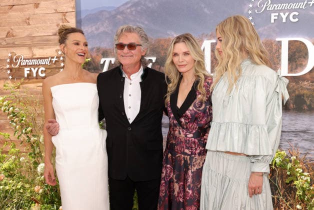 Beau Garrett, Kurt Russell, Michelle Pfeiffer and Elle Chapman attend the LA Emmy FYC Official Clips And Conversation For Paramount+ Original The Madison at the Television Academy s Wolf Theatre at the Saban Media Center in North Hollywood on Saturday, May 30, 2026.  LAP20260530273 GREGxGRUDT