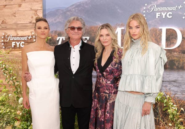 Beau Garrett, Kurt Russell, Michelle Pfeiffer and Elle Chapman attend the LA Emmy FYC Official Clips And Conversation For Paramount+ Original The Madison at the Television Academy s Wolf Theatre at the Saban Media Center in North Hollywood on Saturday, May 30, 2026.  LAP20260530274 GREGxGRUDT