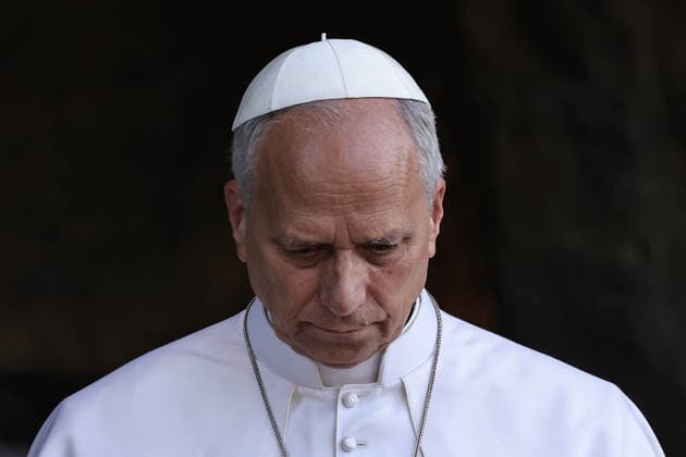 May 30, 2026. Vatican City - POPE LEO XIV leads the World Holy Rosary on the occasion of the conclusion of the Marian month inside the Vatican Gardens at the Vatican. EvandroInetti_via ZUMA Wire Vatican City State - ZUMAi15_ 20260530_zaf_i15_018 Copyright: xEvandroxInettix