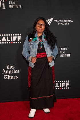 May 30, 2026, Los Angeles, California, USA: JOSEY TENORIO, director of the American Indian Movement Southern California, attends the premiere of THE CONDOR DAUGHTER during the Los Angeles Latino International Film Festival (LALIFF) on May 30, 2026, at the TCL Chinese Theatre in Hollywood, California. Los Angeles USA - ZUMAw213 20260530_zep_w213_005 Copyright: xDrewxBlyx