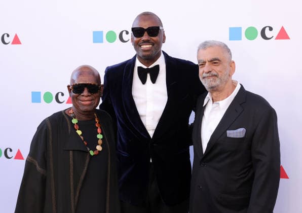 Guest, Stephen Galloway and John Morace attend the MOCA Gala 2026 at The Geffen Contemporary at MOCA in Los Angeles, CA on Saturday, May 30, 2026.  LAP20260530493 GregxGrudt