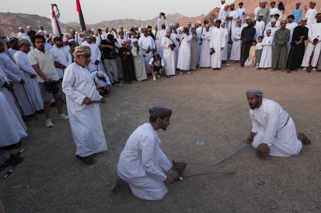 Fanja Azwa Festival in Oman FANJA, OMAN - MAY 30: Hundreds of people gather to take part in the traditional Fanja Azwa cultural event, a centuries-old celebration held during religious holidays, in Fanja, Ad Dakhiliyah region, Oman on May 30, 2026. The event, which has a history spanning more than 500 years, featured mass processions and performances of traditional Omani folk arts. The celebrations concluded with a ceremonial cannon firing. Shady Alassar Anadolu Fanja Oman. Editorial use only. Please get in touch for any other usage.  Copyright: x2026xAnadoluxShadyxAlassarx