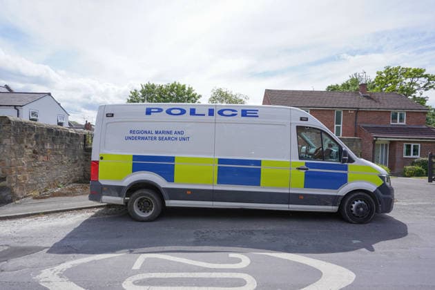 May 31, 2026, Mexborough, Yorkshire, UK: Mexborough, UK. Emergency services remain at the scene as they search the River Don at Mexborough, near Doncaster, to locate an 11-year-old boy who entered the water yesterday. Mexborough UK  - ZUMAl94_ 20260531_zaf_l94_014 Copyright: xIoannisxAlexopoulosx