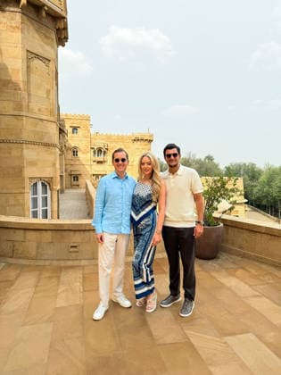 RECORD DATE NOT STATED US President Donald Trump s younger daughter, Tiffany Trump, visits Jaisalmer Fort Jaisalmer, May 31 (ANI): US President Donald Trump s younger daughter, Tiffany Trump, along with her husband, Michael Boulos and US Ambassador to India, Sergio Gor, visit Jaisalmer Fort, in Jaisalmer on Sunday. (@TiffanyATrump X ANI Photo) Jaisalmer Rajasthan India Copyright: xANIx ANI_20260531371