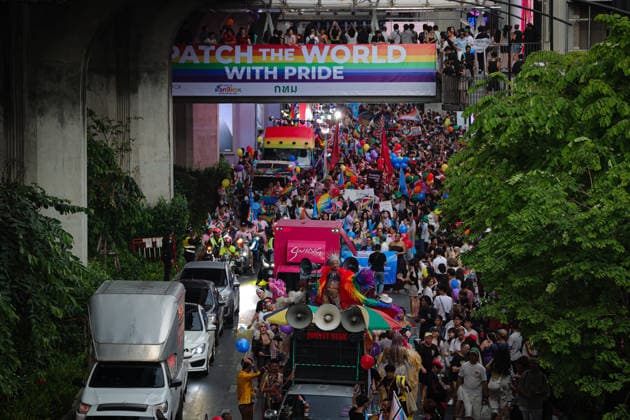 Bangkok Pride Parade in Thailand - 31 May 2026 Participants march during the Bangkok Pride Parade 2026 on Silom Road. Bangkok Thailand Copyright: xSeksanxRochanametakulx xSOPAxImagesx IMG_7454