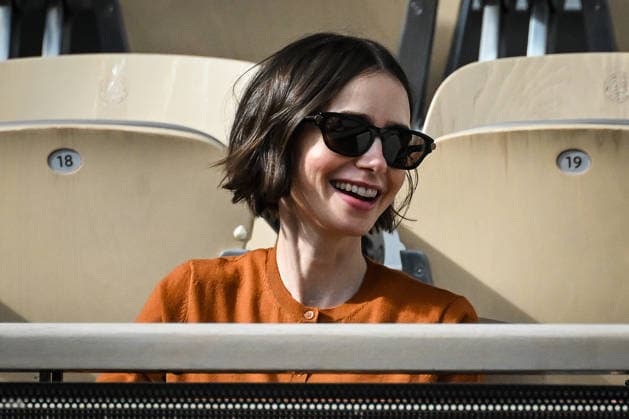 May 31, 2026, Paris, France, France: Lily Collins during the Roland-Garros 2026, French Open 2026, Grand Slam tennis tournament at Roland-Garros Stadium on May 31, 2026 in Paris, France. Paris France - ZUMAm308 20260531_zsp_m308_079 Copyright: xMatthieuxMirvillex