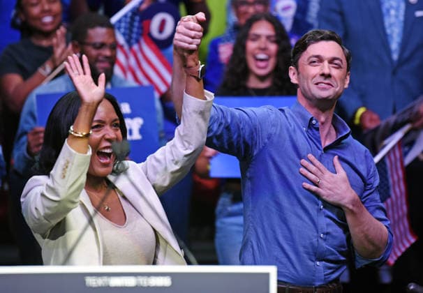 May 31, 2026, Atlanta, Georgia, USA: Jon Ossoff and Keisha Lance Bottoms Rally at The Tabernacle, Atlanta Georgia 5-31-26. This is the first joint appearance by Ossoff and Bottoms, who are partnering as the top of the ticket candidates to get out the vote ahead of November. Atlanta USA - ZUMAs380 20260531_zep_s380_037 Copyright: xDerekxStormx