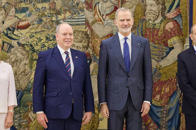 June 1, 2026, Madrid, Madrid, Spain: KING FELIPE VI of Spain receives PRINCE ALBERT II of Monaco Madrid Spain  - ZUMAc260 20260601_zep_c260_010 Copyright: xMikexChicorrox
