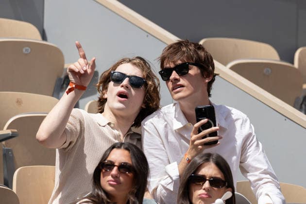 2026 French Open - Celebrities In Stand Day 9 NB Pierre de Maere and his Boyfriend in stand day 9 during the 2026 French Open at Roland Garros on June 01, 2026 in Paris, France. Photo by Nasser Berzane ABACAPRESS.COM  Copyright: xBerzanexNasser ABACAx