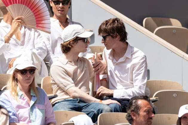 2026 French Open - Celebrities In Stand Day 9 NB Pierre de Maere and his Boyfriend in stand day 9 during the 2026 French Open at Roland Garros on June 01, 2026 in Paris, France. Photo by Nasser Berzane ABACAPRESS.COM  Copyright: xBerzanexNasser ABACAx