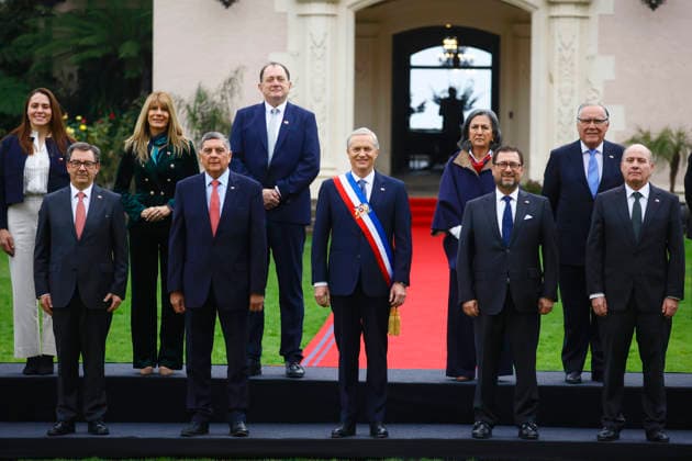 Vina del Mar June 1, 2026 The official photograph of the President of the Republic, Jose Antonio Kast with the Cabinet, is taken at the Presidential Palace of Cerro Castillo in the municipality of Vina del Mar Dragomir Yankovic Aton Chile, Vina del Mar Chile Aton 1161260  Copyright: DRAGOMIRxYANKOVIC ATONxCHILE