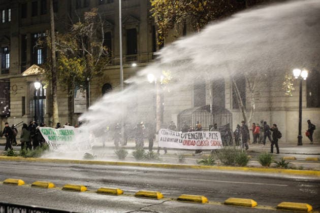 Santiago, June 1, 2026 Demonstrations in Plaza Baquedano after President Diego Martins public account Aton Chile, Aton 1161459 jpeg  Copyright: DIEGOxMARTIN ATONxCHILE