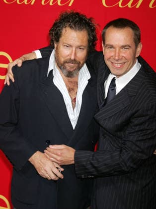 Cartier Charity Love Bracelet Party Jun 08, 2006; New York, NY, USA; Artists JULIAN SCHNABEL and JEFF KOONS at the Cartier Charity Love Bracelet Party held at the Cartier Mansion. Mandatory Credit: Photo by Nancy Kaszerman ZUMA Press. ( ) Copyright 2006 by Nancy Kaszerman New York NY USA Copyright: xNancyxKaszermanx