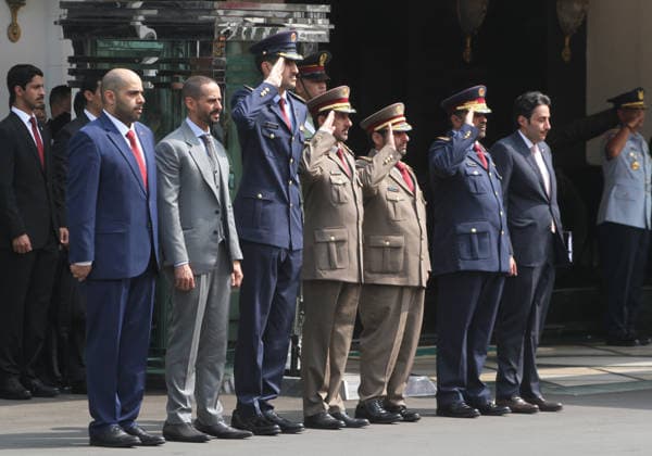 Qatari defense minister visits Indonesia to strengthen bilateral cooperation JAKARTA, INDONESIA - JUNE 02: Members of the Qatari delegation salute an honor guard as they welcome Qatar s Deputy Prime Minister and Minister of State for Defence Affairs, Sheikh Saoud bin Abdurrahman bin Hassan bin Ali Al Thani (not seen), upon his arrival at Indonesia s Ministry of Defence headquarters in Jakarta, Indonesia, on June 02, 2026. The visit of Sheikh Saoud bin Abdurrahman bin Hassan bin Ali Al Thani forms part of ongoing efforts to strengthen bilateral relations between Indonesia and Qatar, including cooperation on political issues at the international and regional levels, defence and security, counterterrorism, economic collaboration-particularly i  Copyright: x2026xAnadoluxEkoxSiswonoxToyudhox