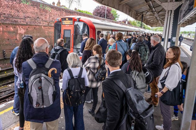 June 2, 2026, London, UK: London, UK. Commuters brave the long queues to get on a District Line to Central London at Wimbledon Station, southwest London this morning as the first of two 24 hour strikes start this morning. Members of the RMT Union have walked out over a dispute with TFL to introduce a 4 day week. Another 24 hour strike is set for Thursday with the Circle Line, Piccadilly Line Metropolitan Line and Central Line shut down causing major delays on the rest of the Tube network. London UK  - ZUMAl94_ 20260602_zaf_l94_019 Copyright: xAlexxLentatix