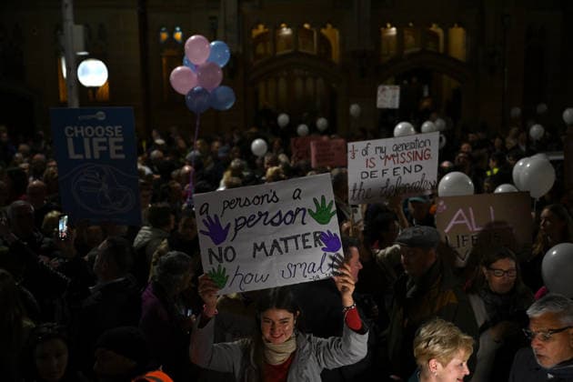 ABORTION BILL RALLY, A protest in support of a private member™s bill, which seeks to ban sex-selective abortions, outside State Parliament, Sydney, Tuesday, June 2, 2026. ( NO ARCHIVING SYDNEY NEW SOUTH WALES AUSTRALIA  Copyright: xDEANxLEWINSx 20260602149096334333