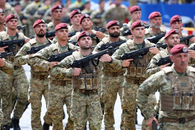 IPA85260031 - Rome, Italy - June 2, 2026: Chiefs of State and Government guests of the Republic Day celebrations attend the traditional military parade along the Imperial Forum, in the presence of the President of the Republic. The ceremony, which pays tribute to the values of the Republic and the Armed Forces, takes place in the heart of the Capital in front of Italy s highest institutional offices and international delegations.  Copyright: xmarcoxiacobuccix xmarcoxiacobuccix 85260031