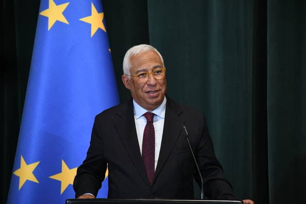 Antonio Costa holds joint press conference with Edi Rama in Tirana TIRANA, ALBANIA - JUNE 2: European Council President Antonio Costa holds joint press conference with Albanian Prime Minister Edi Rama (not seen) in Tirana, Albania on June 2, 2026. Olsi Shehu Anadolu Tirana Albania. Editorial use only. Please get in touch for any other usage.  Copyright: x2026xAnadoluxOlsixShehux