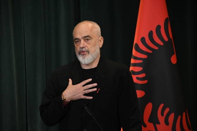 Antonio Costa holds joint press conference with Edi Rama in Tirana TIRANA, ALBANIA - JUNE 2: European Council President Antonio Costa (not seen) holds joint press conference with Albanian Prime Minister Edi Rama in Tirana, Albania on June 2, 2026. Olsi Shehu Anadolu Tirana Albania. Editorial use only. Please get in touch for any other usage.  Copyright: x2026xAnadoluxOlsixShehux