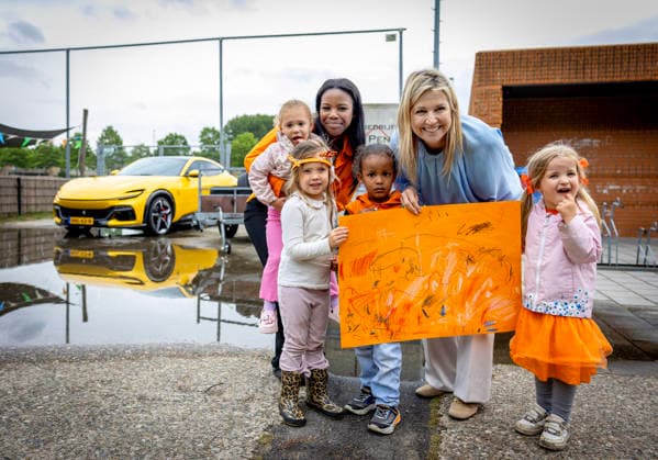 02-06-2026 Voorburg Queen Maxima, Honorary Chair of the MIND Us Foundation, during the kick off the ˜The Invisible Injury™ program by the KNVB and Zilveren Kruis at Forum Sport in Voorburg. Â  Copyright: xPPEx