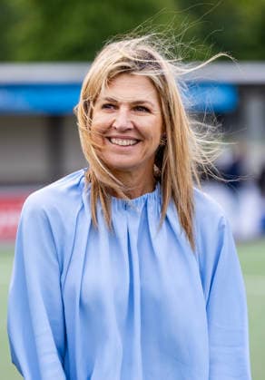 02-06-2026 Voorburg Queen Maxima, Honorary Chair of the MIND Us Foundation, during the kick off the ˜The Invisible Injury™ program by the KNVB and Zilveren Kruis at Forum Sport in Voorburg. Â  Copyright: xPPEx